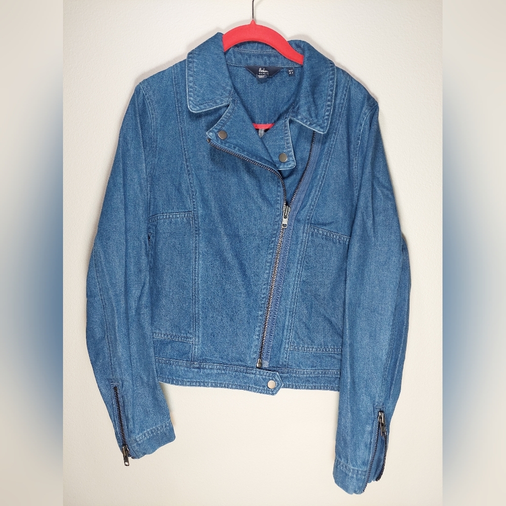 Boden ladies denim Moto jacket